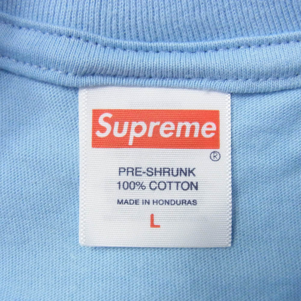 Supreme シュプリーム 25SS Piss Tee ピス プリント Tシャツ 半袖カットソー ライトブルー系 L【新古品】【未使用】【中古】