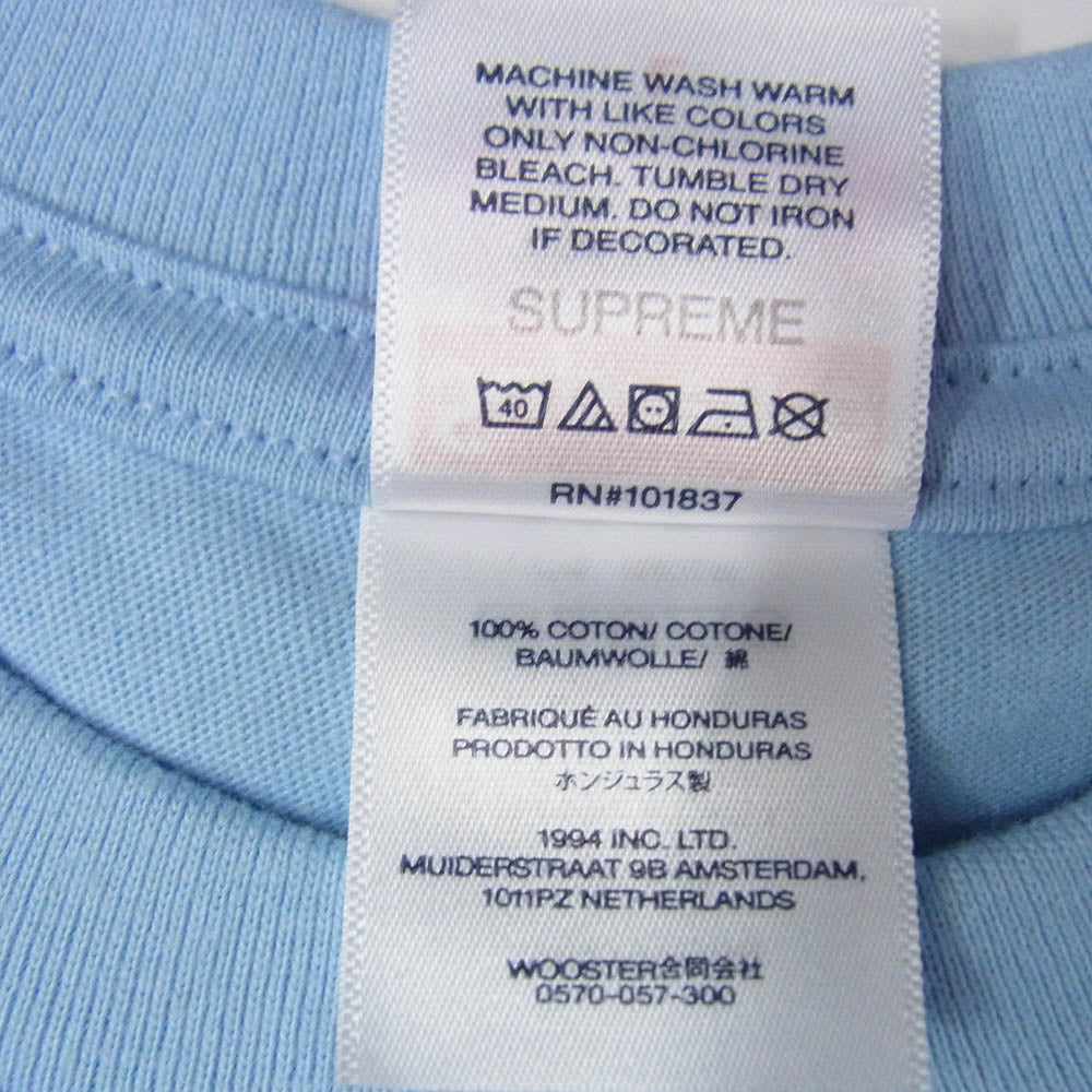 Supreme シュプリーム 25SS Piss Tee ピス プリント Tシャツ 半袖カットソー ライトブルー系 L【新古品】【未使用】【中古】