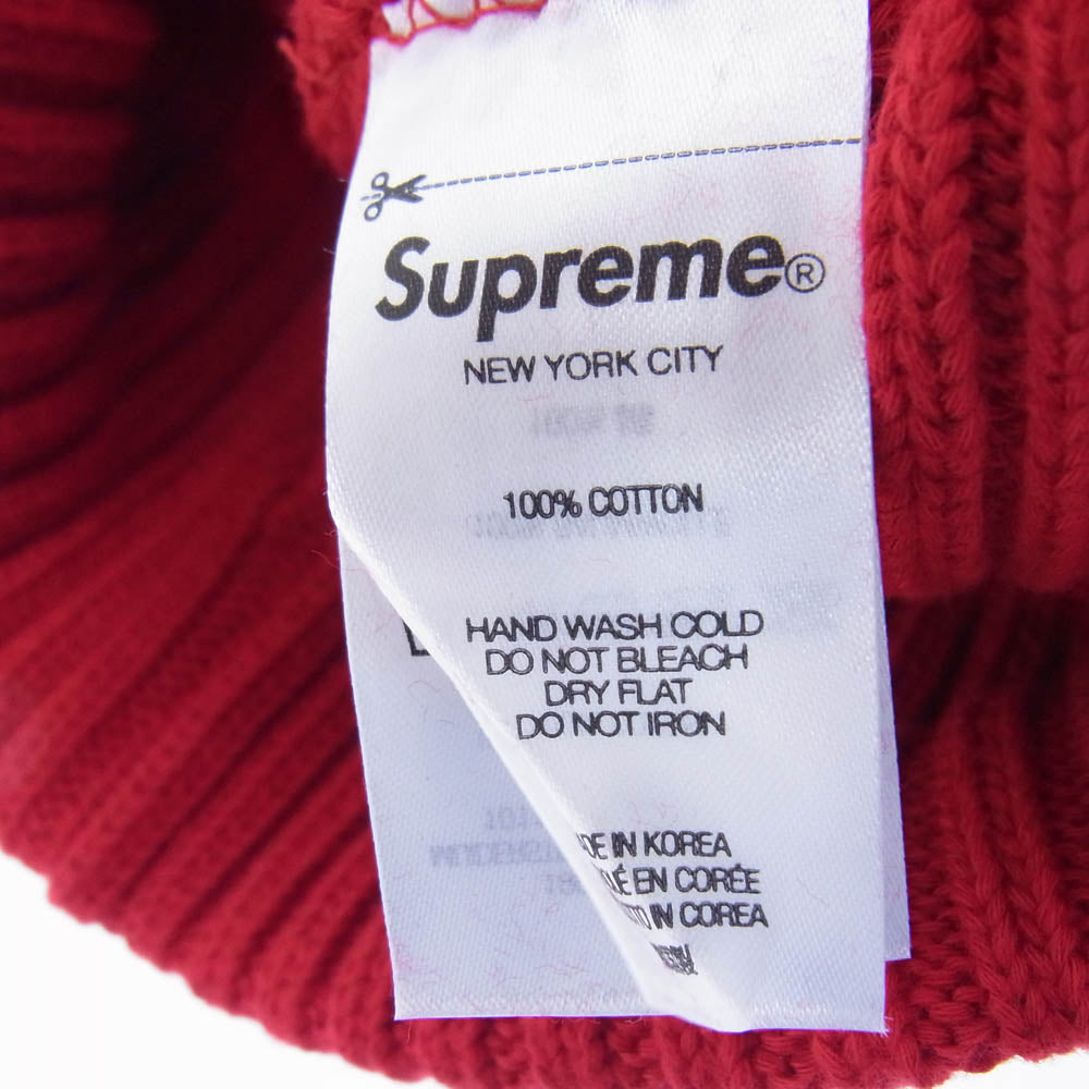 Supreme シュプリーム 25SS Small Box Logo Overdyed Beanie スモール ボックスロゴ リブ ビーニー レッド系【新古品】【未使用】【中古】
