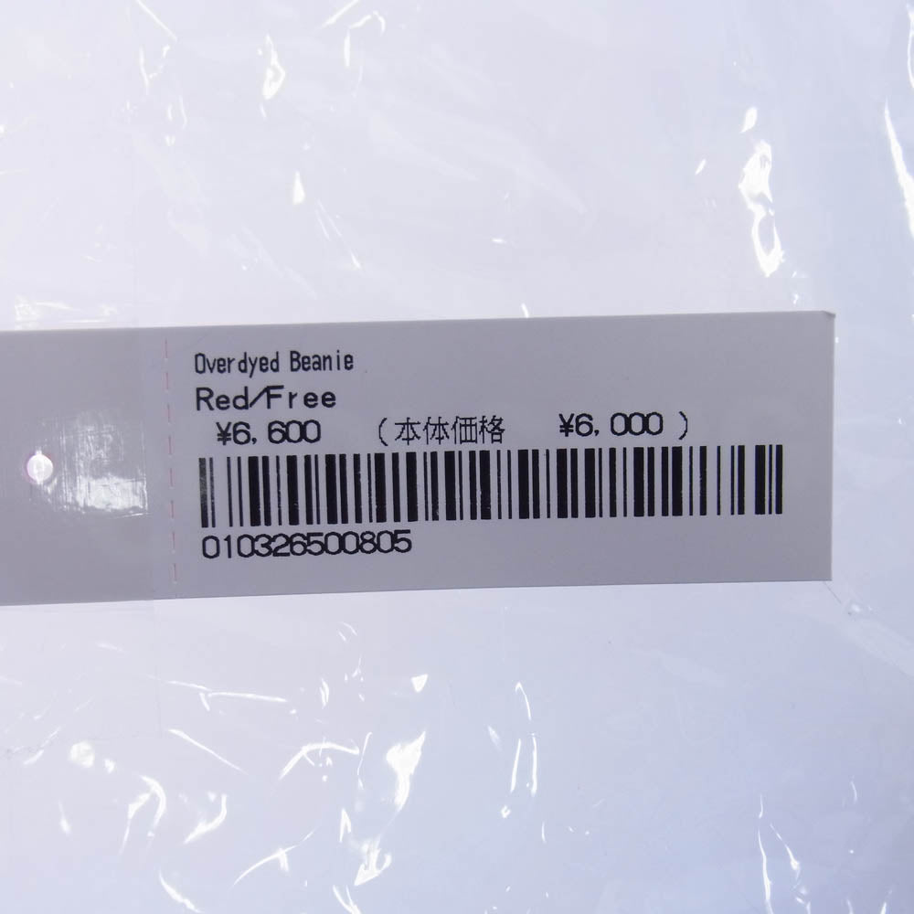 Supreme シュプリーム 25SS Small Box Logo Overdyed Beanie スモール ボックスロゴ リブ ビーニー レッド系【新古品】【未使用】【中古】