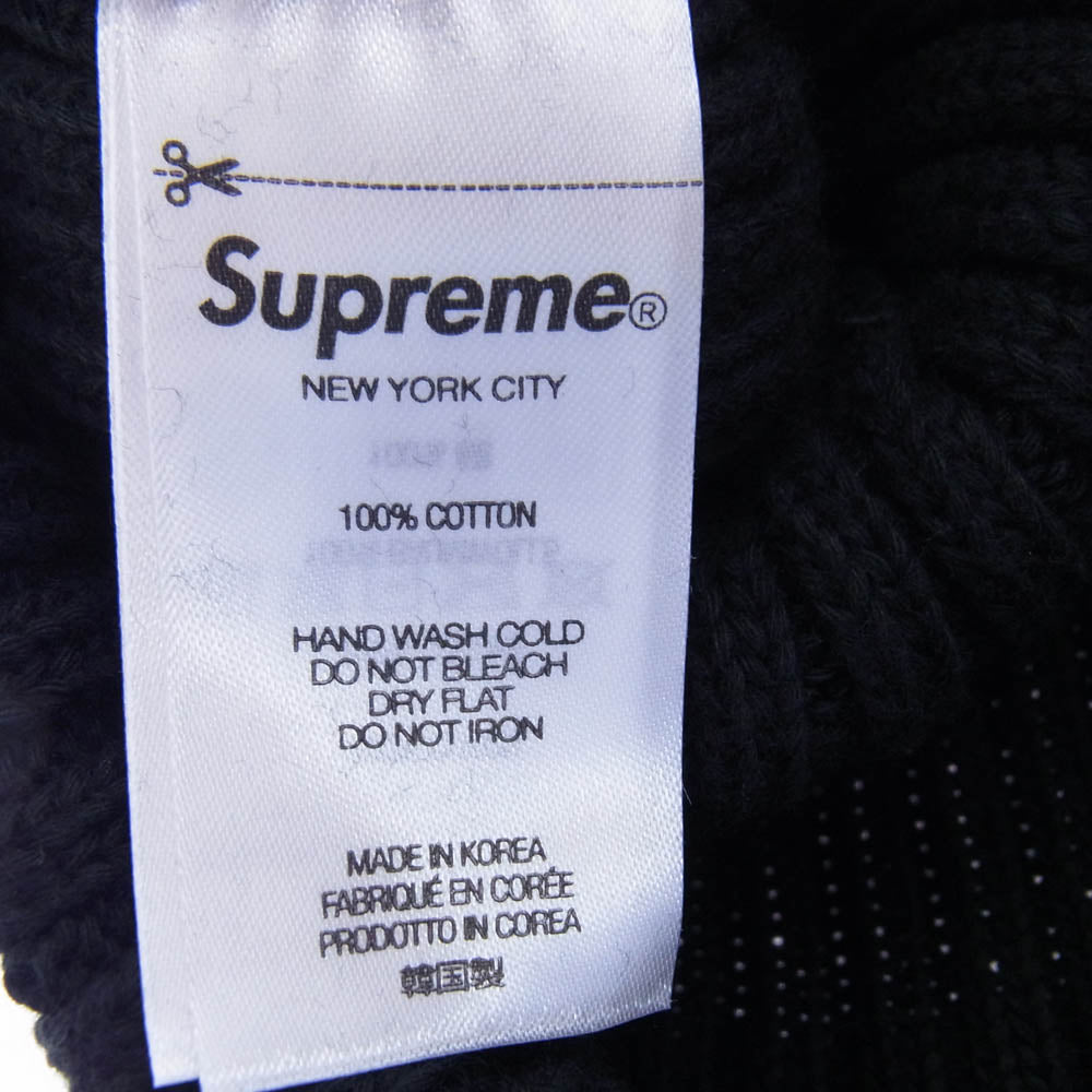 Supreme シュプリーム 25SS Small Box Logo Overdyed Beanie スモールボックスロゴリブビーニー ブラック系【新古品】【未使用】【中古】
