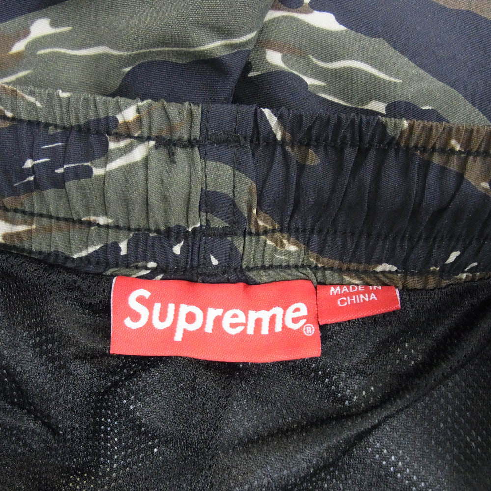Supreme シュプリーム 23SS Nylon Water Short Tiger Camo ナイロン ウォーター ショート タイガーカモ ショーツ ハーフパンツ カーキ系 L【美品】【中古】
