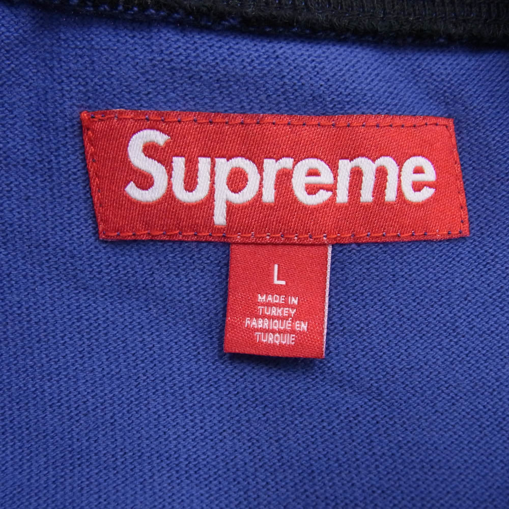 Supreme シュプリーム 25SS SPLIT SS FOOTBALL TOP スプリット フットボール Tシャツ 半袖 カットソー パープル系 L【中古】