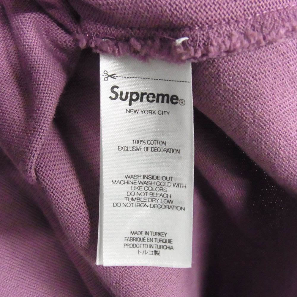Supreme シュプリーム 25SS SPLIT SS FOOTBALL TOP スプリット フットボール Tシャツ 半袖 カットソー パープル系 L【中古】