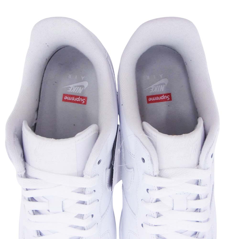 Supreme シュプリーム CU9225-100 × Nike ナイキ Air Force 1 Low White エアフォース1 ローカットスニーカー ホワイト系 28cm【新古品】【未使用】【中古】