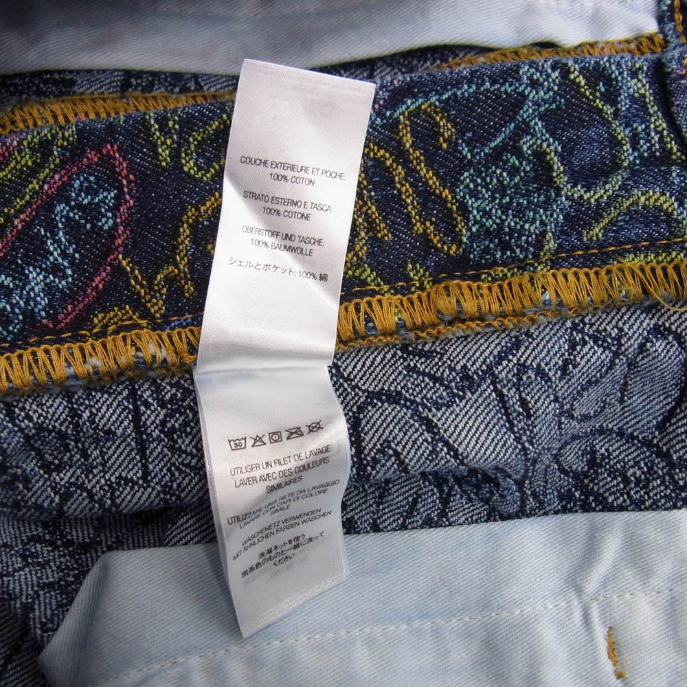 Supreme シュプリーム 25SS Handwriting Double Knee Denim Short ハンドライティング ダブルニー デニムショート ショーツ ハーフパンツ マルチカラー系 34【新古品】【未使用】【中古】