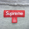 Supreme シュプリーム 25SS Hooded Zip Up Thermal フーデッド ジップ アップ サーマル パーカー グレー系 L【極上美品】【中古】
