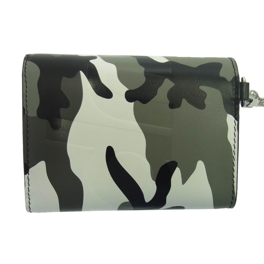 Supreme シュプリーム 25SS Leather Chain Wallet Snow Camo レザー チェーンウォレット スノーカモ 財布 グレー系【新古品】【未使用】【中古】
