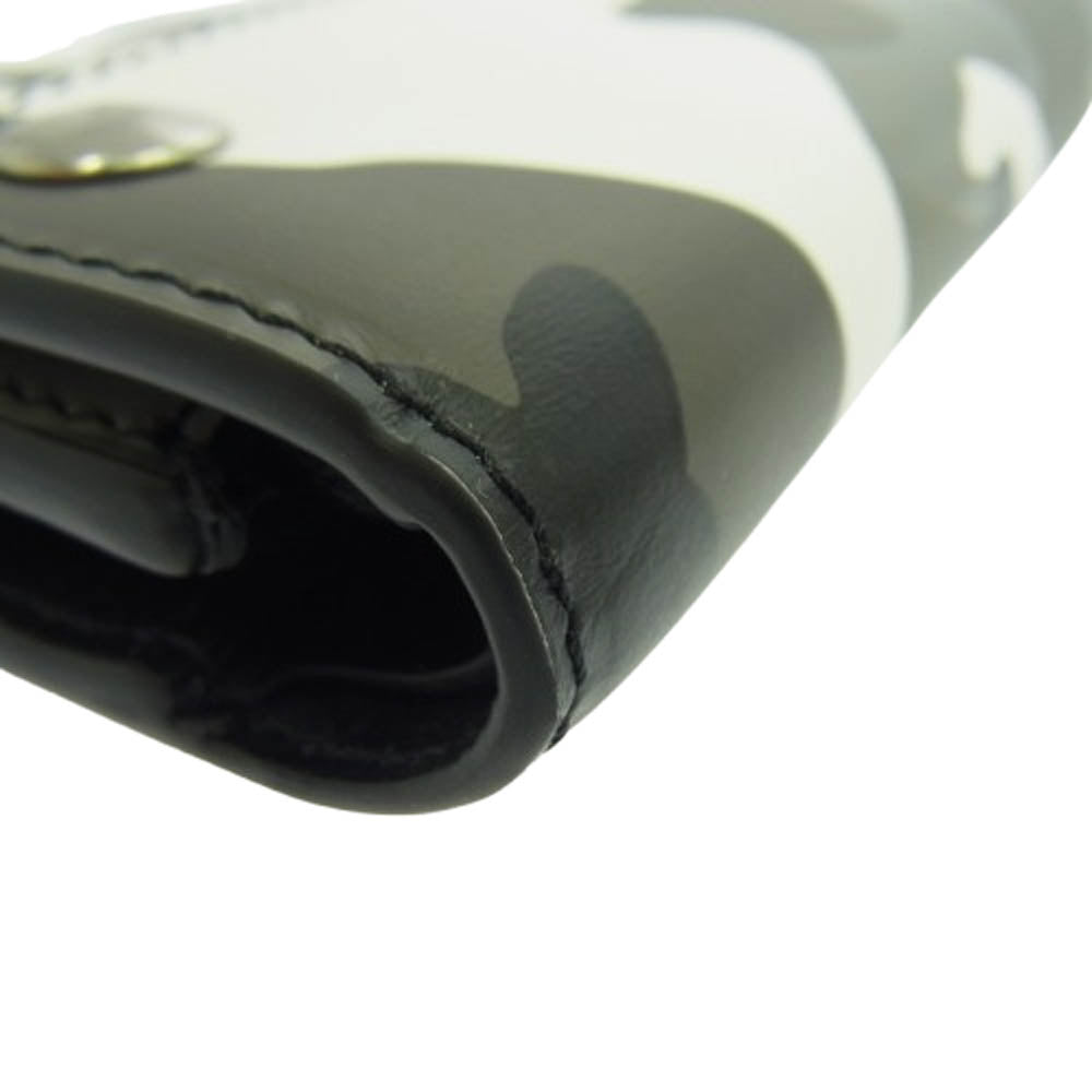 Supreme シュプリーム 25SS Leather Chain Wallet Snow Camo レザー チェーンウォレット スノーカモ 財布 グレー系【新古品】【未使用】【中古】