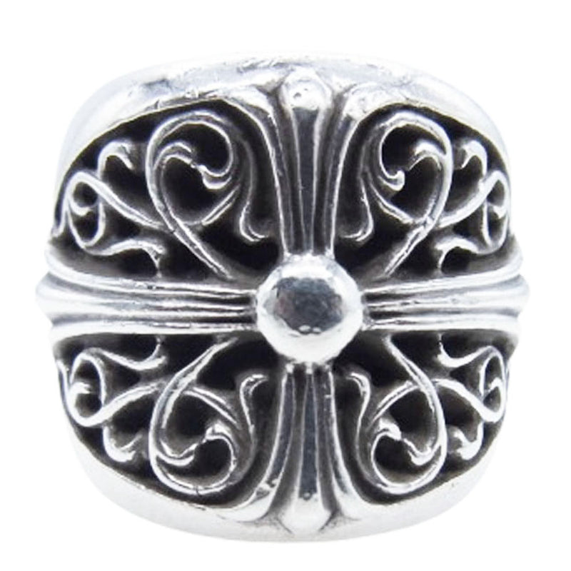 CHROME HEARTS クロムハーツ（原本無） CLASSIC OVAL クラシック オーバルクロス リング シルバー系 21.5号【中古】