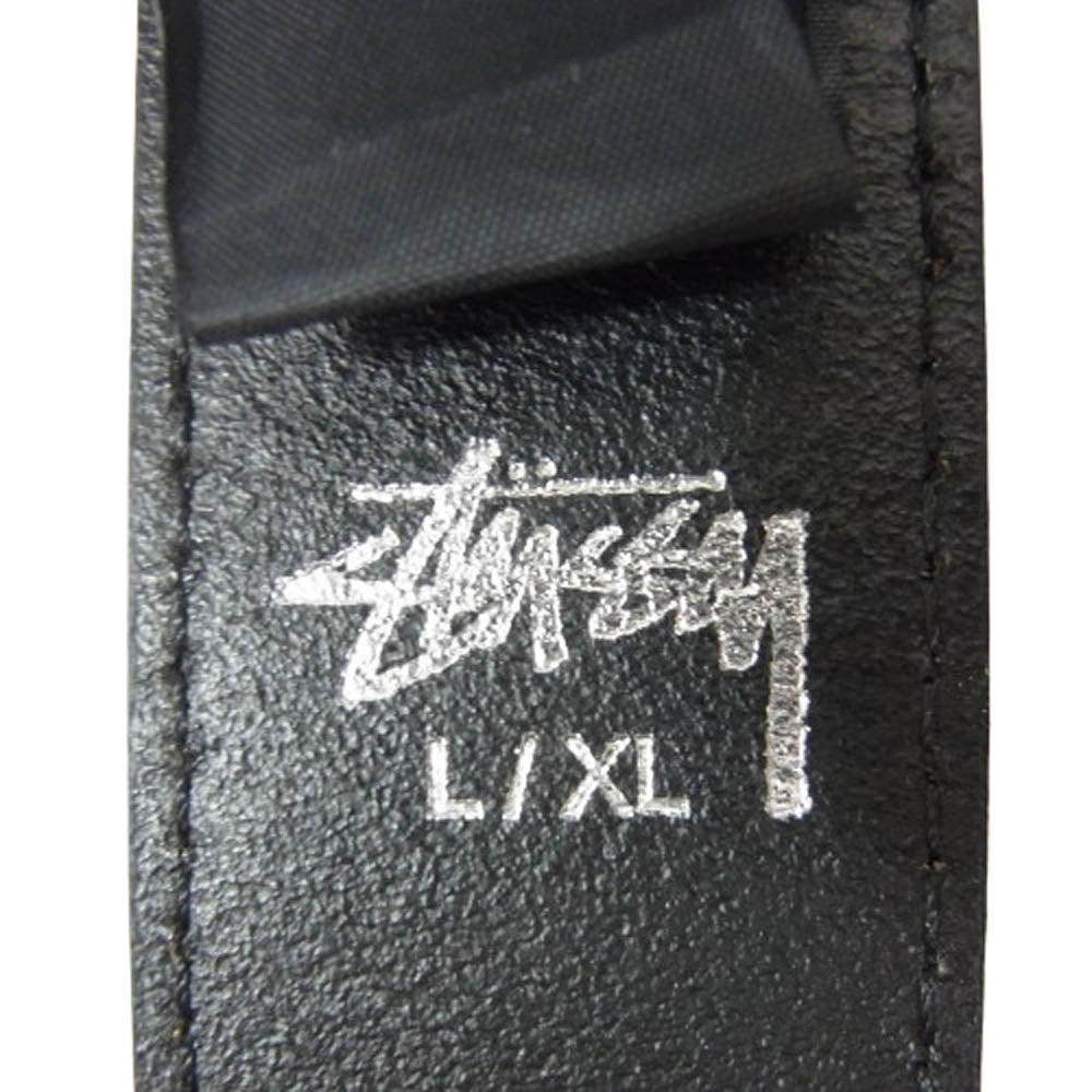 STUSSY ステューシー ハラコ クロコ型押し ベルト ブラウン系 L/XL
