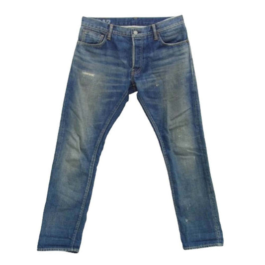 VISVIM ビズビム 16AW 0116205005020 SOCIAL SCLPTR 10 SLIM DAMAGED-12 ダメージ加工 スリム デニム パンツ インディゴブルー系 W34【中古】