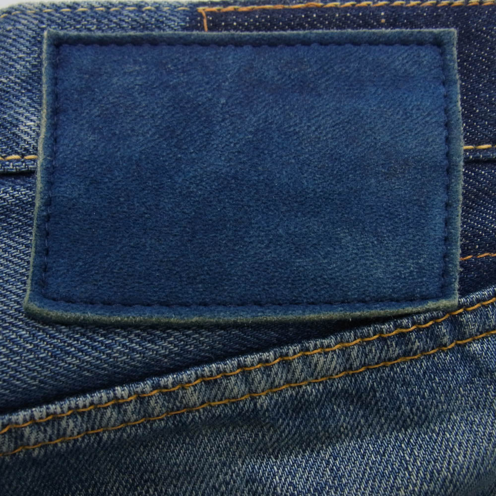 VISVIM ビズビム 16AW 0116205005020 SOCIAL SCLPTR 10 SLIM DAMAGED-12 ダメージ加工 スリム デニム パンツ インディゴブルー系 W34【中古】