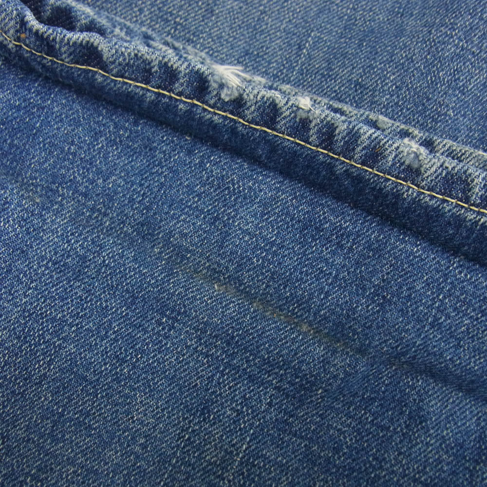 VISVIM ビズビム 16AW 0116205005020 SOCIAL SCLPTR 10 SLIM DAMAGED-12 ダメージ加工 スリム デニム パンツ インディゴブルー系 W34【中古】