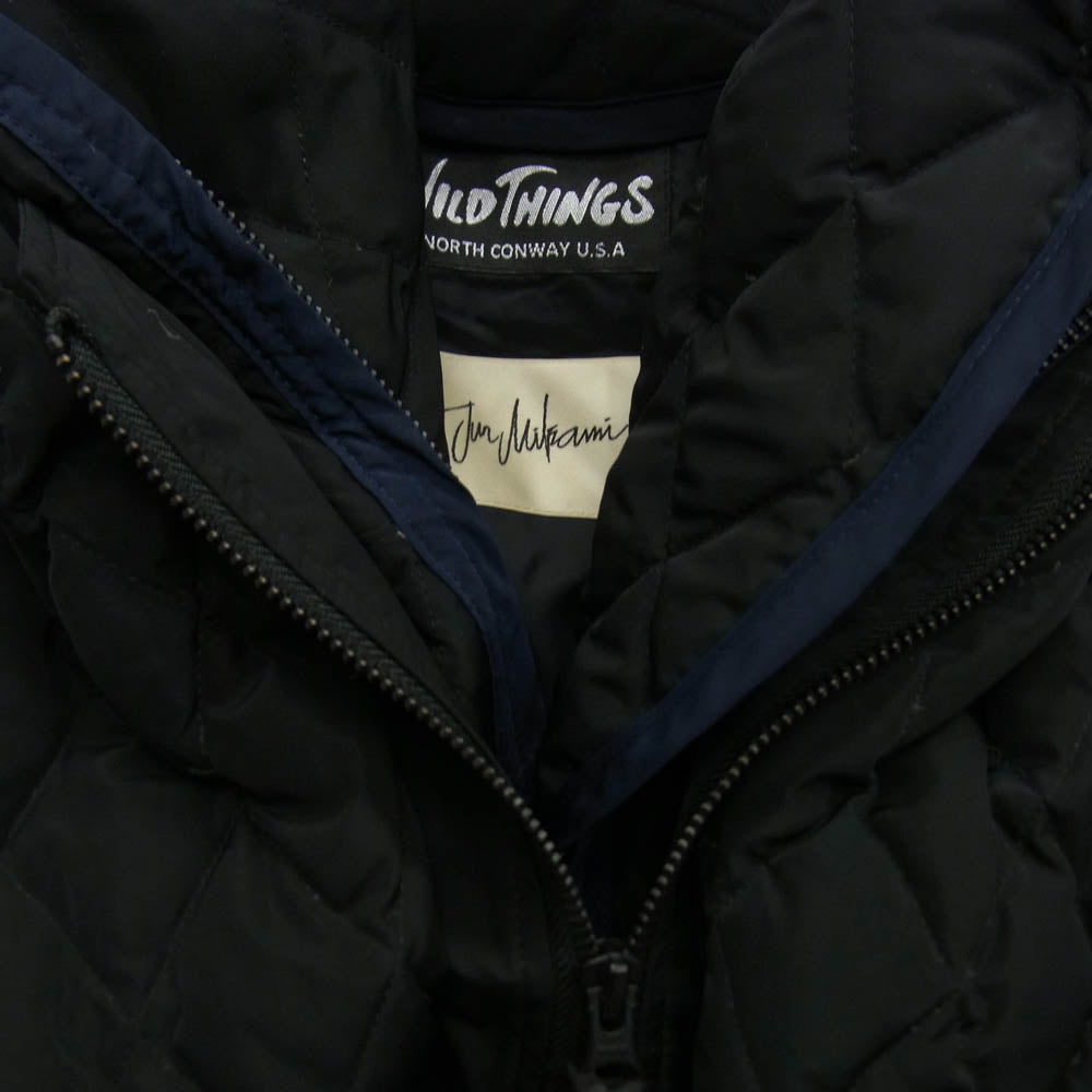ジュンミカミ 21AW WT21513ST-JM ×WILD THINGS ワイルドシングス キルティング ダウン コート ジャケット ブラック系 ダークネイビー系【中古】