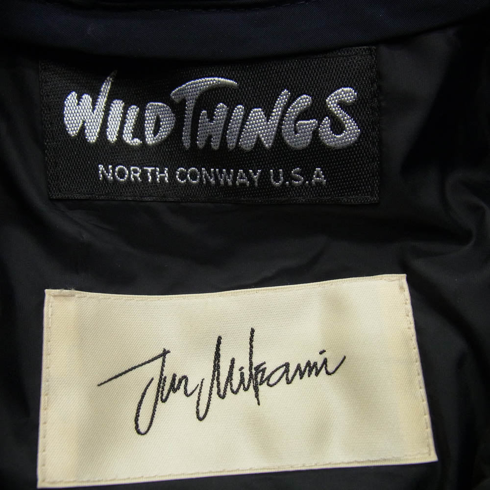 ジュンミカミ 21AW WT21513ST-JM ×WILD THINGS ワイルドシングス キルティング ダウン コート ジャケット ブラック系 ダークネイビー系【中古】