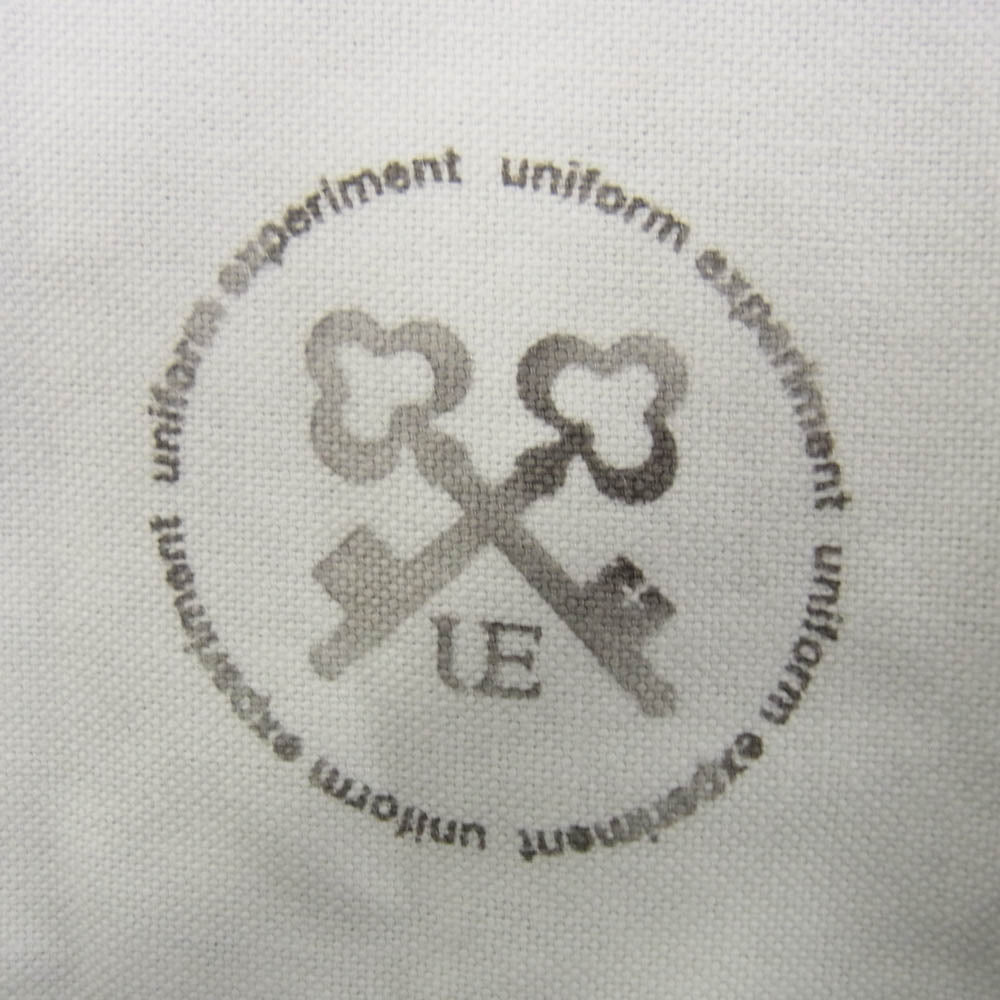 uniform experiment ユニフォームエクスペリメント 20AW UE-202032 BACK WINDOWPANE PANELED B.D SHIRT バック ウィンドウペーン パネル ボタンダウン シャツ ホワイト系【中古】