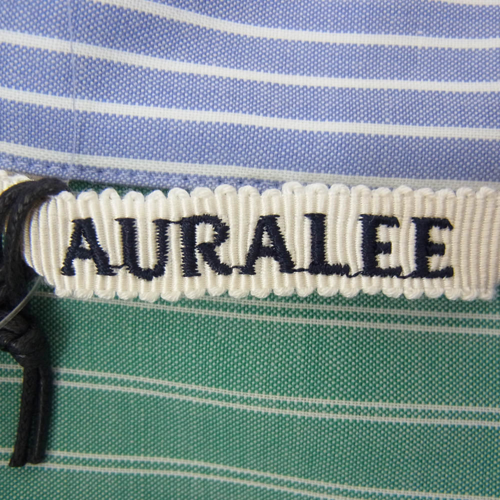 AURALEE オーラリー 25SS A25SS04WW SUPER FINE WOOL MULTI STRIPE SHIRT マルチ ストライプ ウール 長袖シャツ マルチカラー系 1【極上美品】【中古】