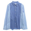 Sacai サカイ 25SS 25-03621M Cotton Poplin Shirt コットン ポプリン シャツ 切替 長袖シャツ ブルー系 3【極上美品】【中古】