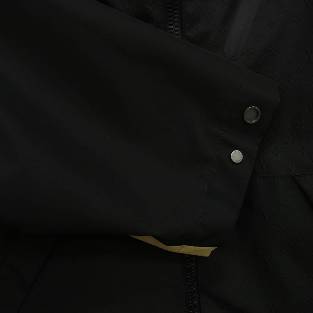 LOUIS VUITTON ルイ・ヴィトン 23AW Monogram Hoodie Technical Blouson Jacket モノグラム フーディー テクニカル ブルゾン ジャケット ブラック系 50【中古】