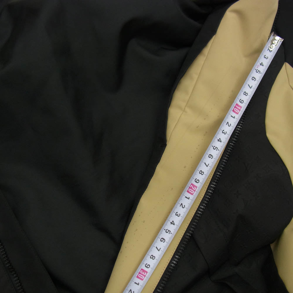 LOUIS VUITTON ルイ・ヴィトン 23AW Monogram Hoodie Technical Blouson Jacket モノグラム フーディー テクニカル ブルゾン ジャケット ブラック系 50【中古】
