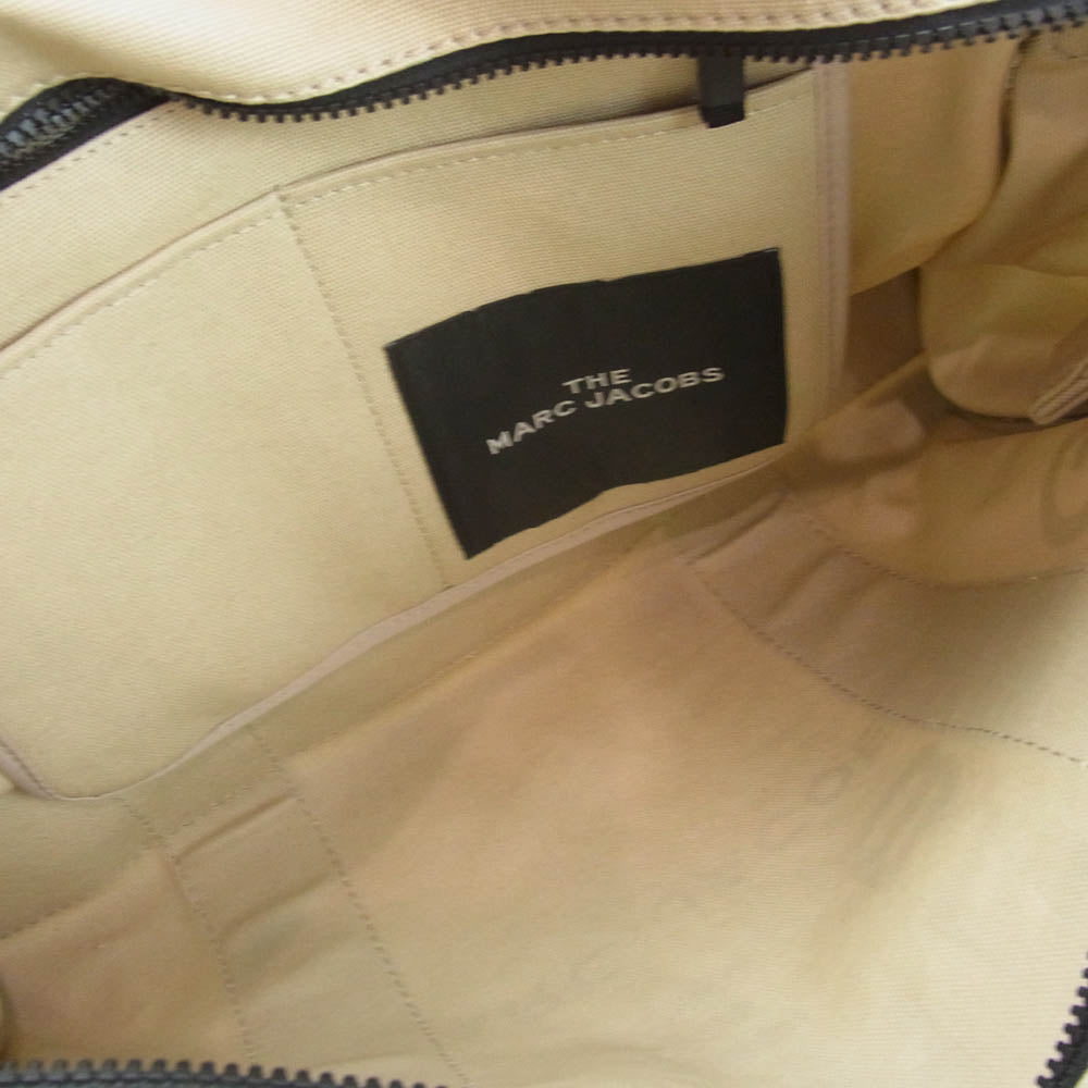 MARC BY MARC JACOBS マークバイマークジェイコブス THE TOTE BAG ロゴ キャンバス トートバッグ ベージュ系【極上美品】【中古】