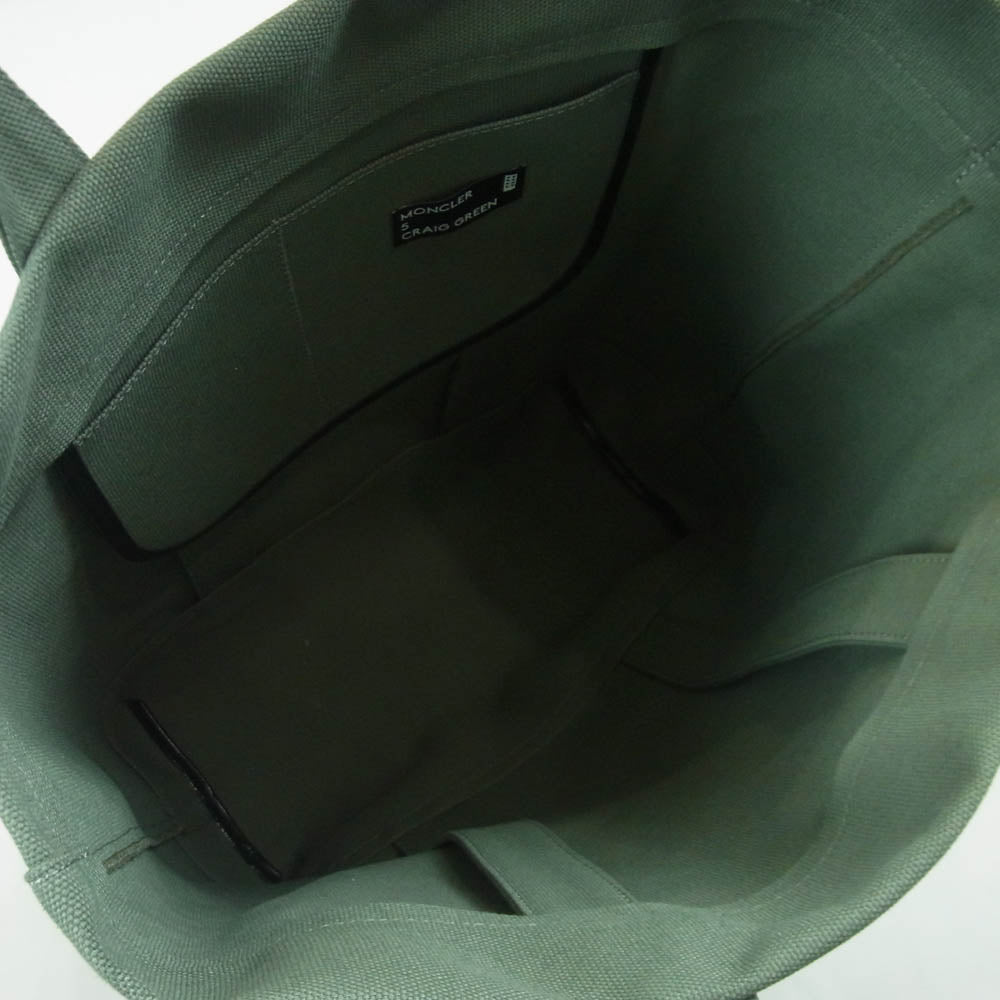 MONCLER モンクレール × CRAIG GREEN クレイググリーン NS TOTE CG トートバッグ グリーン系【美品】【中古】
