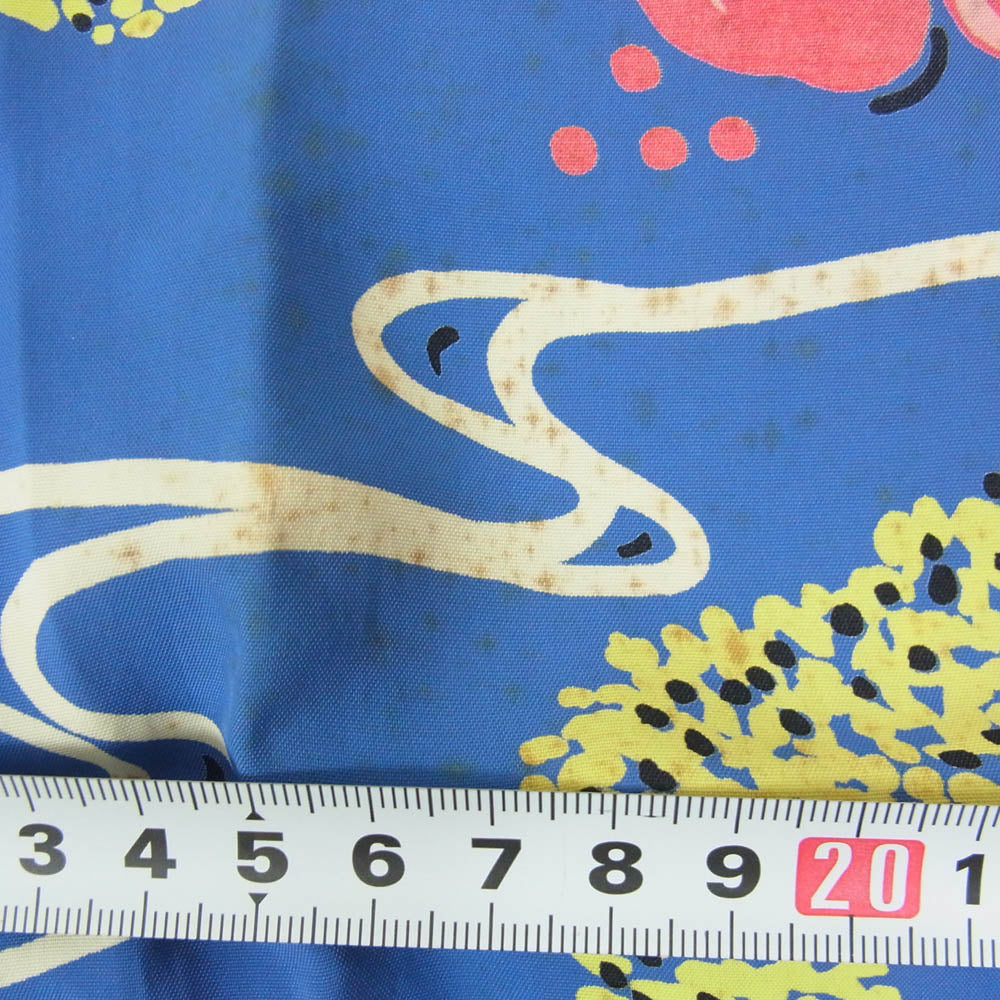 SUN SURF サンサーフ M32500 M品番SP スペシャル SURFBOARD LEIS アロハ ハワイアン 半袖 シャツ ブルー系 L【中古】