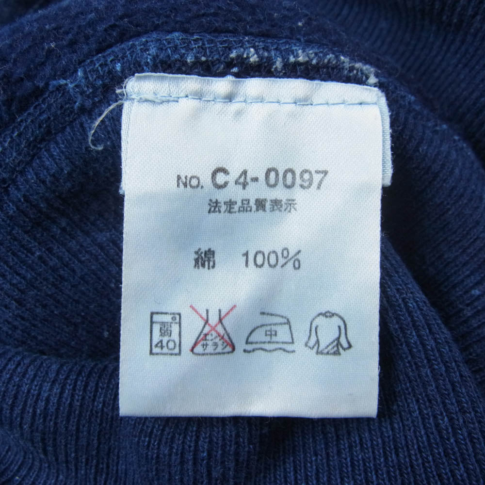 Champion チャンピオン C4-0097 天然藍染 プレミアム ウィーブ クルー スエット ブルー系 XL【中古】