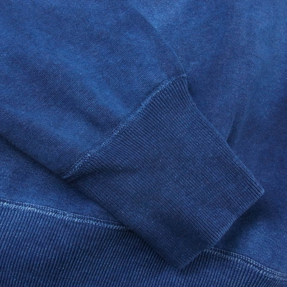 Champion チャンピオン C4-0097 天然藍染 プレミアム ウィーブ クルー スエット ブルー系 XL【中古】