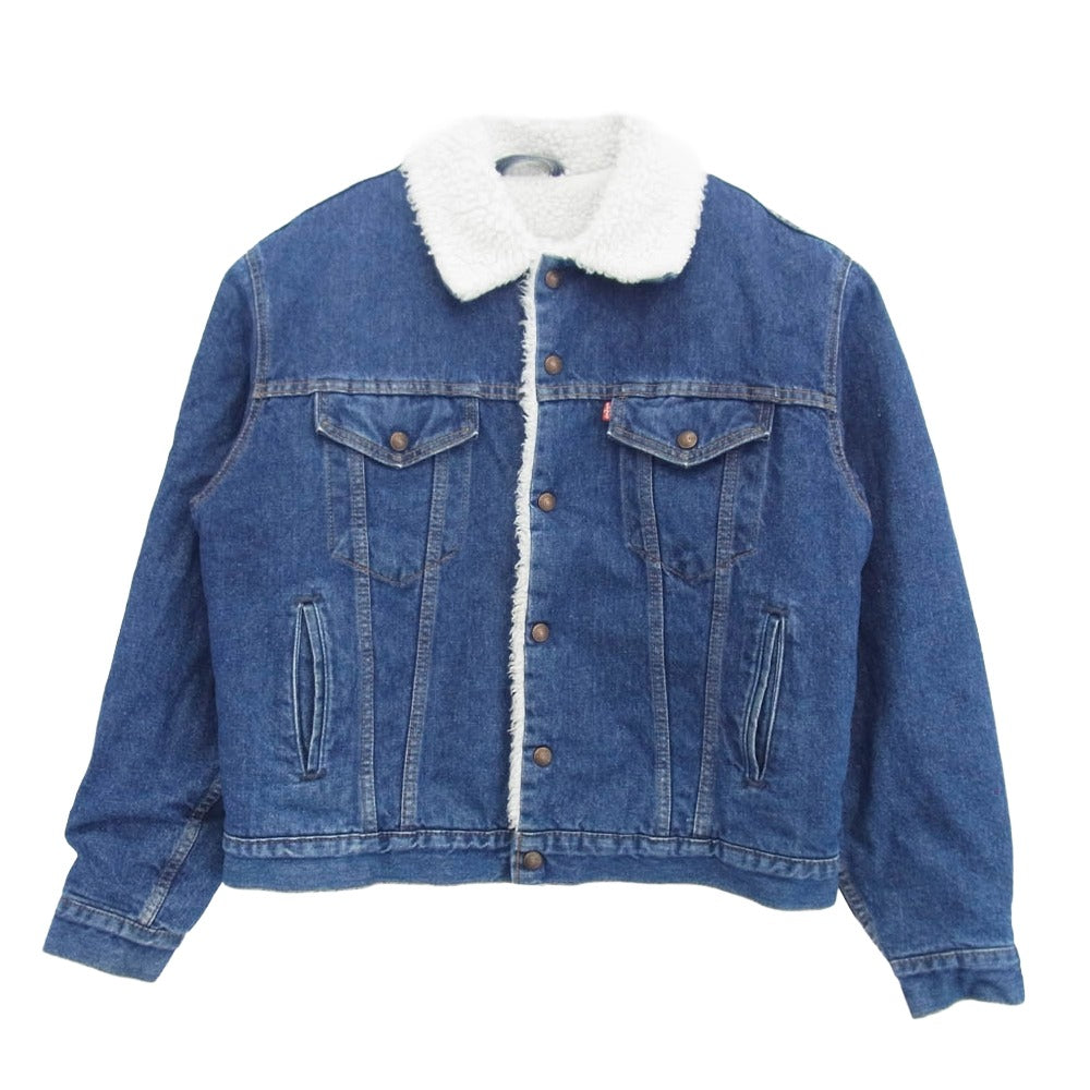 Levi's リーバイス 90s USA フェイエットビル工場製 デニム ボア トラッカー ジャケット インディゴブルー系 40【中古】
