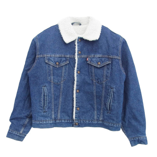 Levi's リーバイス 90s USA フェイエットビル工場製 デニム ボア トラッカー ジャケット インディゴブルー系 40【中古】
