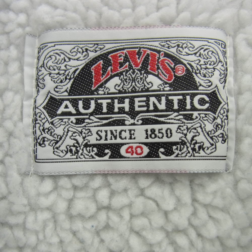 Levi's リーバイス 90s USA フェイエットビル工場製 デニム ボア トラッカー ジャケット インディゴブルー系 40【中古】