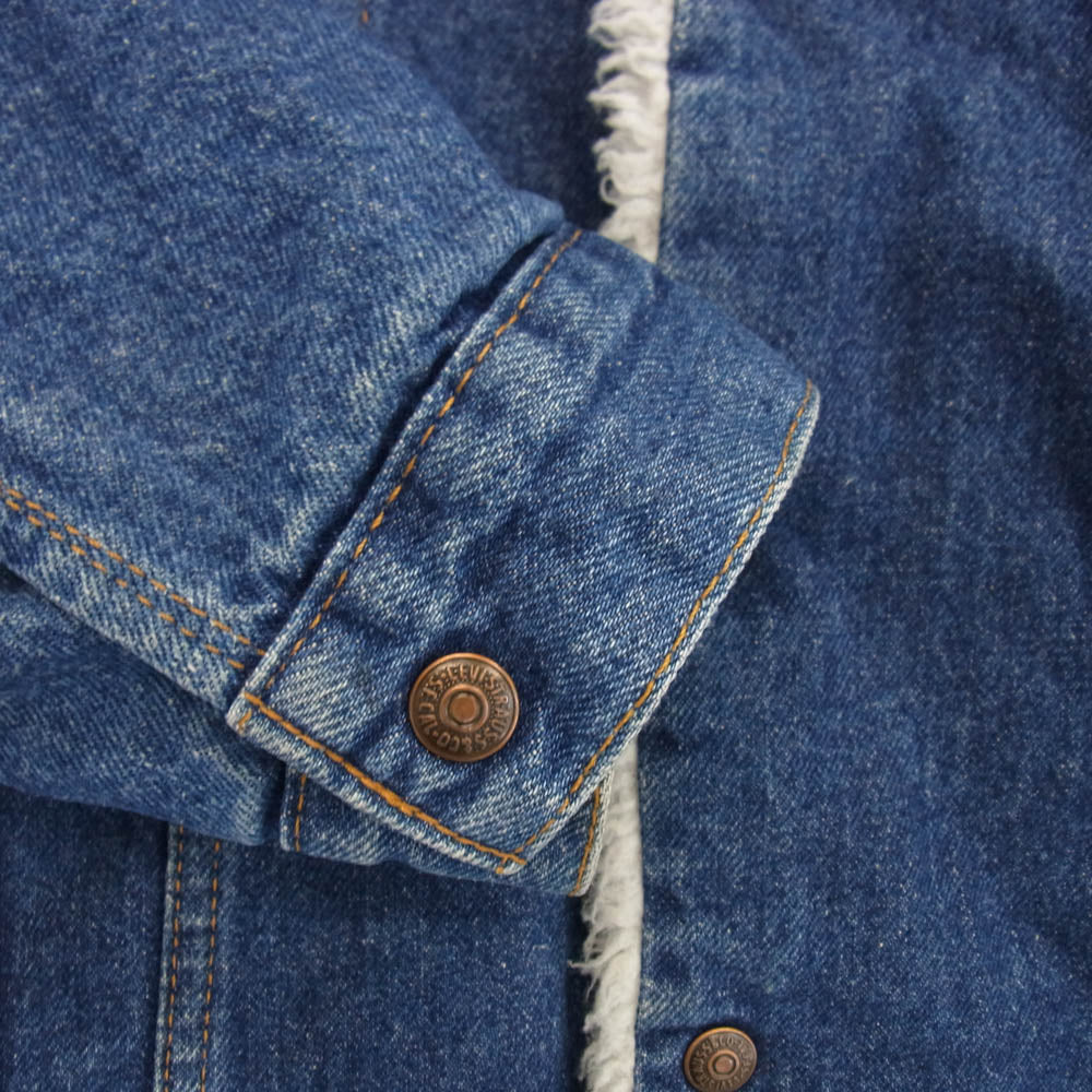 Levi's リーバイス 90s USA フェイエットビル工場製 デニム ボア トラッカー ジャケット インディゴブルー系 40【中古】