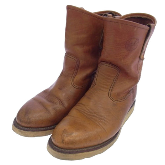 RED WING レッドウィング 866 緑犬タグ Pecos Boots ペコス ブーツ ブラウン系 US7.5E【中古】