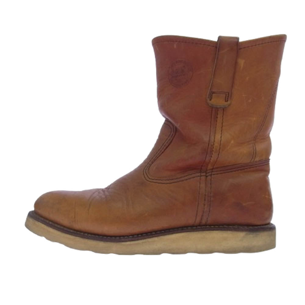 RED WING レッドウィング 866 緑犬タグ Pecos Boots ペコス ブーツ ブラウン系 US7.5E【中古】