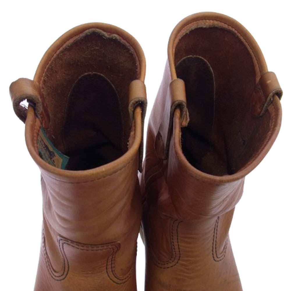RED WING レッドウィング 866 緑犬タグ Pecos Boots ペコス ブーツ ブラウン系 US7.5E【中古】