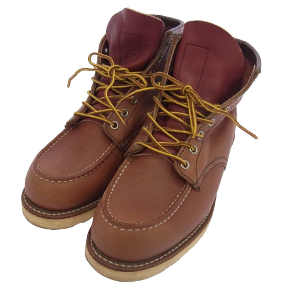 RED WING レッドウィング 8175 Classic Work 6inch Moc toe リソール モックトゥ ブーツ ブラウン系 US8E【中古】