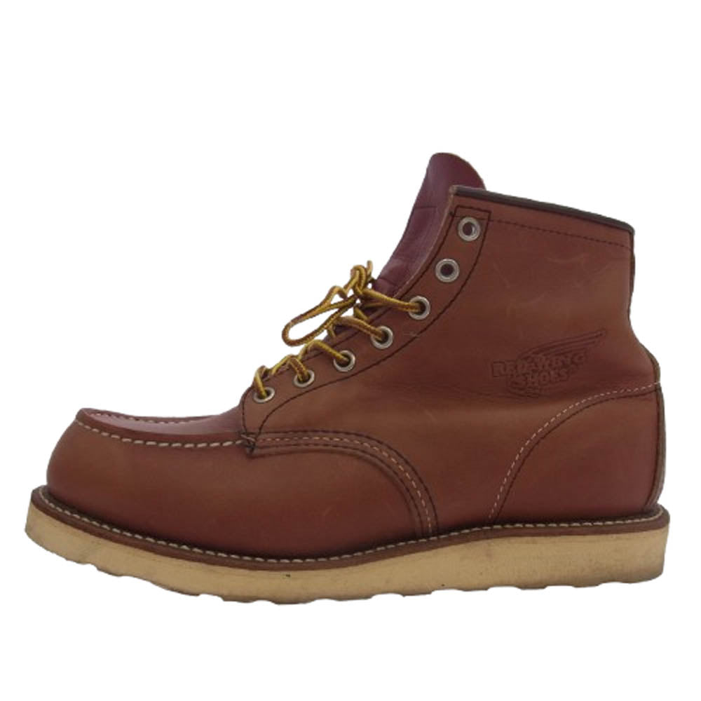RED WING レッドウィング 8175 Classic Work 6inch Moc toe リソール モックトゥ ブーツ ブラウン系 US8E【中古】