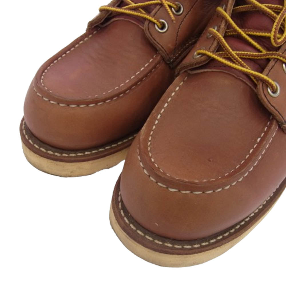 RED WING レッドウィング 8175 Classic Work 6inch Moc toe リソール モックトゥ ブーツ ブラウン系 US8E【中古】