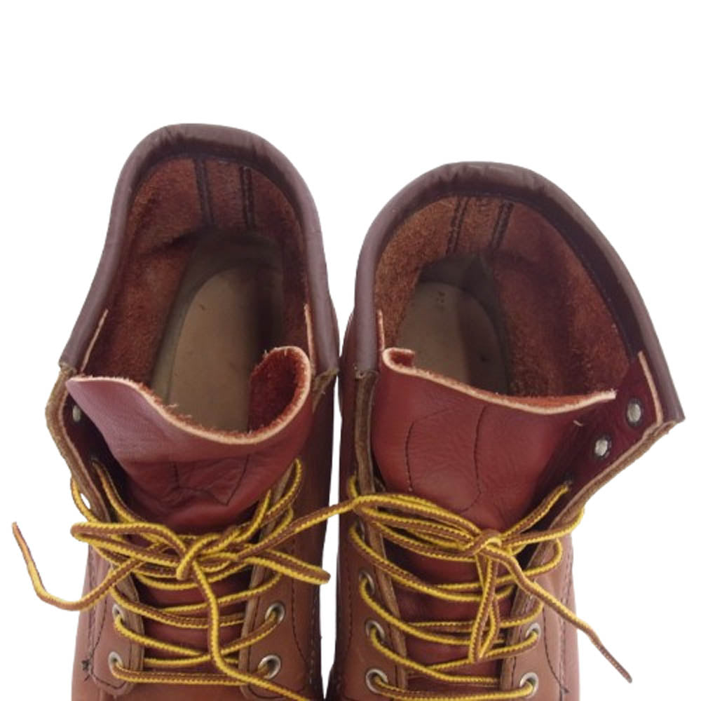RED WING レッドウィング 8175 Classic Work 6inch Moc toe リソール モックトゥ ブーツ ブラウン系 US8E【中古】