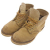 RED WING レッドウィング 8167 四角犬タグ LEGEND MODEL アイリッシュセッター プレーントゥ ブーツ ラフアウト ベージュ系 US7.5E【中古】