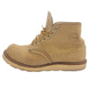 RED WING レッドウィング 8167 四角犬タグ LEGEND MODEL アイリッシュセッター プレーントゥ ブーツ ラフアウト ベージュ系 US7.5E【中古】