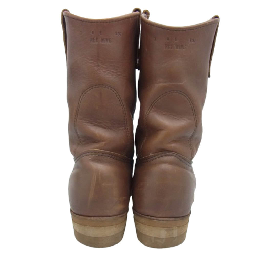 RED WING レッドウィング 1155 刺繍縦羽タグ ブラウン系 US8E【中古】