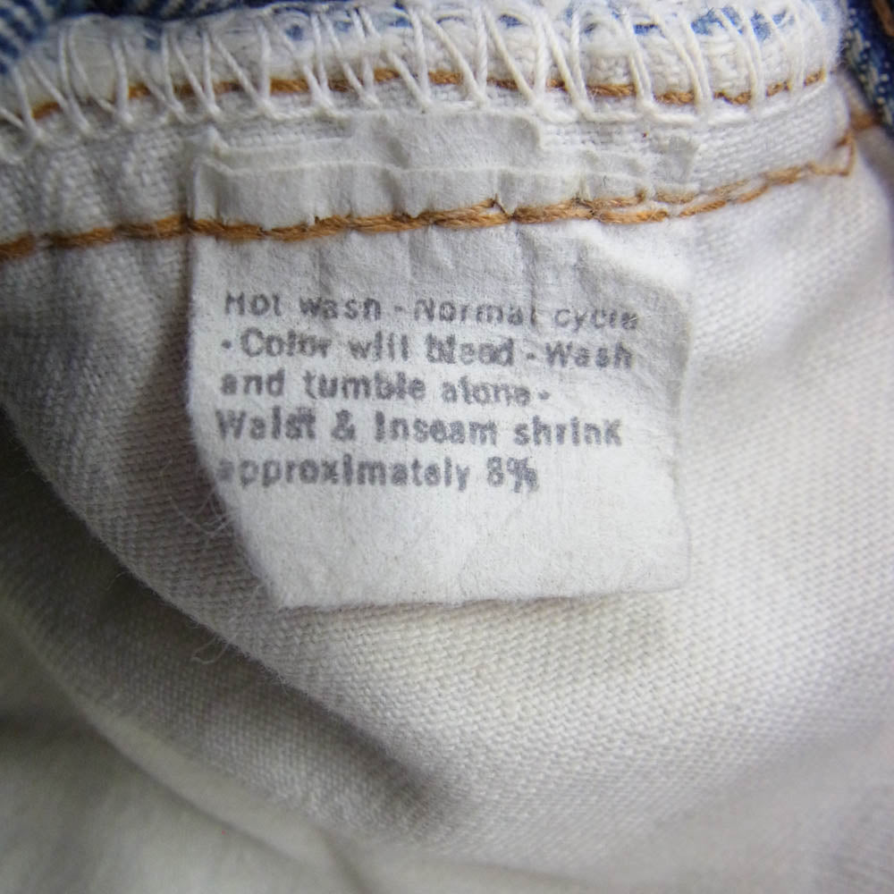 Levi's リーバイス ヴィンテージ オリジナル 501 66前期 smalle デニム パンツ インディゴブルー系 W34inch程度【中古】