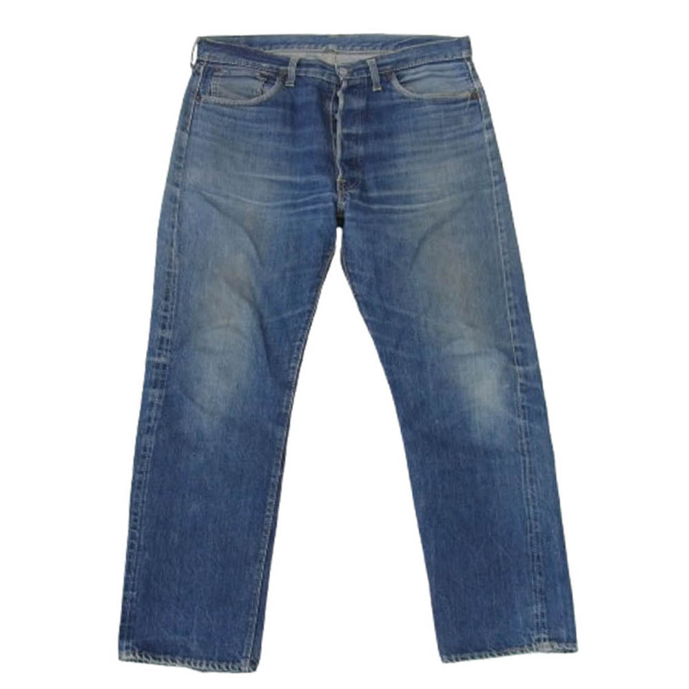 Levi's リーバイス ヴィンテージ オリジナル 60s 70s 501 BIGE ボタン裏刻印16 デニム パンツ インディゴブルー系 W36inch程度【中古】