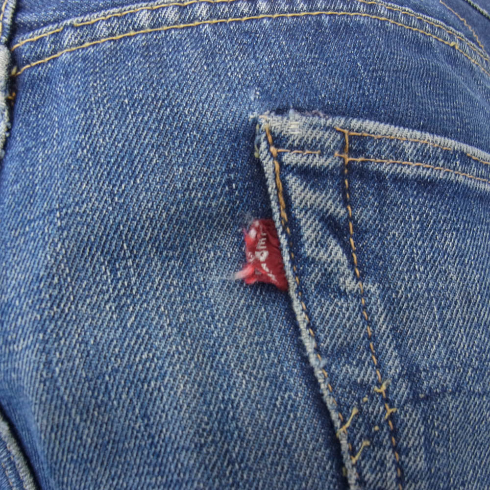Levi's リーバイス ヴィンテージ オリジナル 60s 70s 501 BIGE ボタン裏刻印16 デニム パンツ インディゴブルー系 W36inch程度【中古】