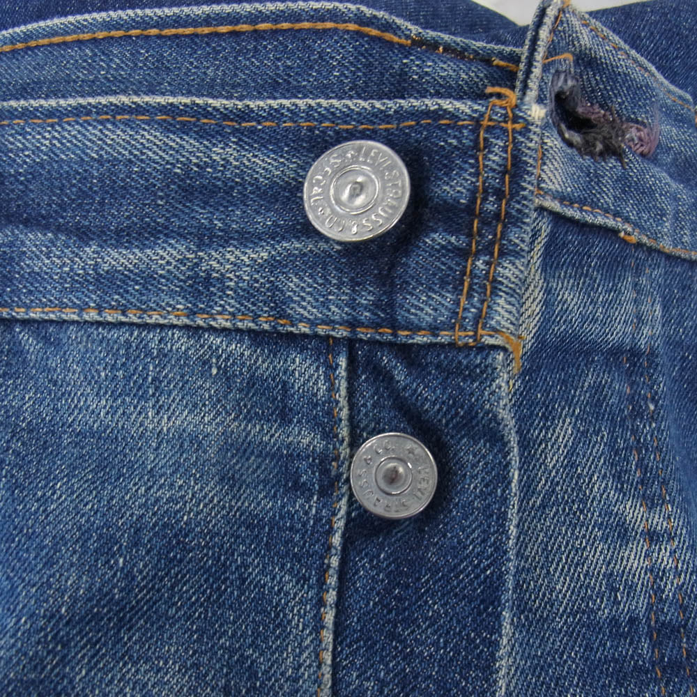 Levi's リーバイス ヴィンテージ オリジナル 60s 70s 501 BIGE ボタン裏刻印8 紙パッチ デニム パンツ インディゴブルー系 W36inch程度【中古】