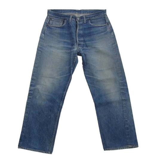 Levi's リーバイス ヴィンテージ オリジナル 60s 501XX ボタン裏刻印J 足長R センターループ デニム パンツ インディゴブルー系 W34inch程度【中古】