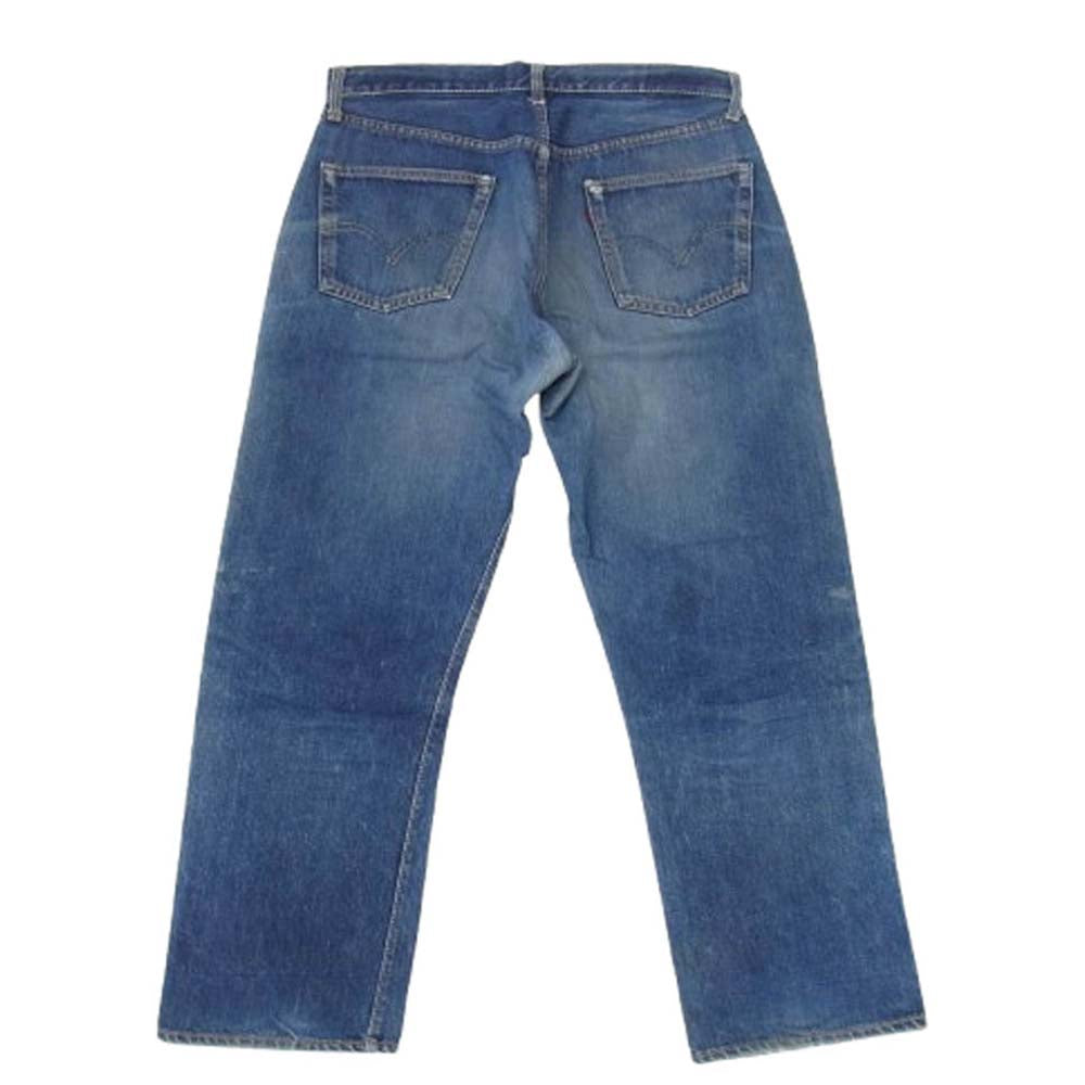 Levi's リーバイス ヴィンテージ オリジナル 60s 501XX ボタン裏刻印J 足長R センターループ デニム パンツ インディゴブルー系 W34inch程度【中古】